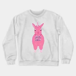 Pink Llama Unicorn Crewneck Sweatshirt